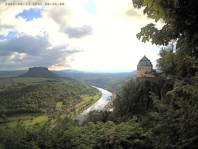 Archiv Foto Webcam Festung Königstein - Friedrichsburg