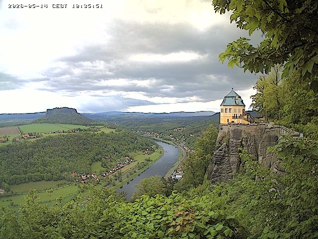 Archiv Foto Webcam Festung Königstein - Friedrichsburg