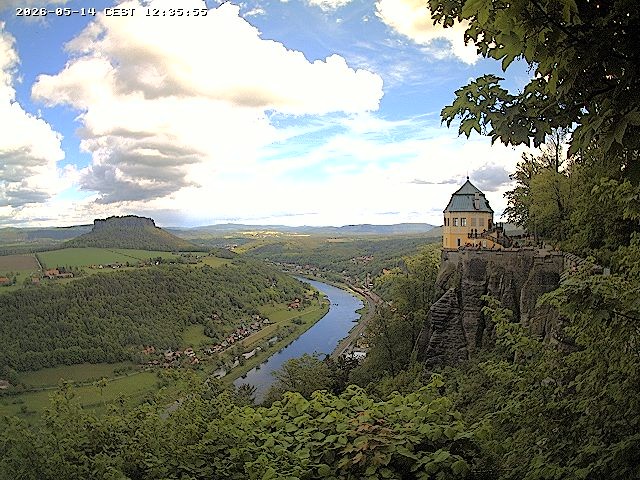 Archiv Foto Webcam Festung Königstein - Friedrichsburg