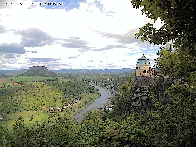 Archiv Foto Webcam Festung Königstein - Friedrichsburg