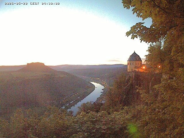 Archiv Foto Webcam Festung Königstein - Friedrichsburg