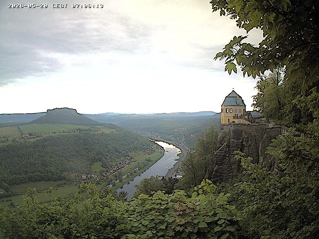 Archiv Foto Webcam Festung Königstein - Friedrichsburg