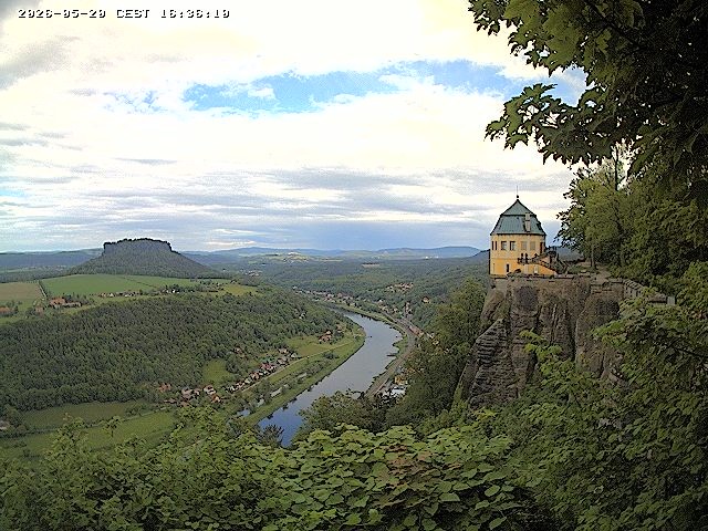 Archiv Foto Webcam Festung Königstein - Friedrichsburg