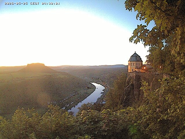Archiv Foto Webcam Festung Königstein - Friedrichsburg
