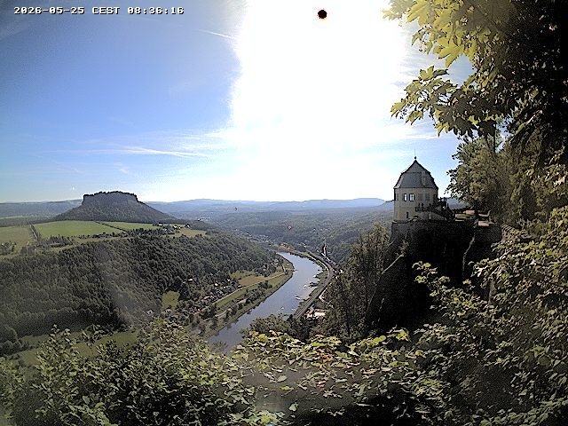 Archiv Foto Webcam Festung Königstein - Friedrichsburg