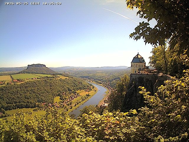 Archiv Foto Webcam Festung Königstein - Friedrichsburg