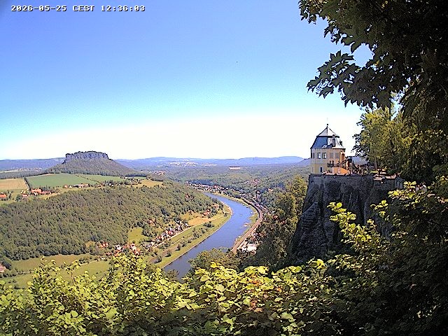 Archiv Foto Webcam Festung Königstein - Friedrichsburg