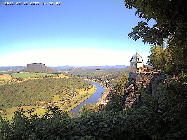 Archiv Foto Webcam Festung Königstein - Friedrichsburg