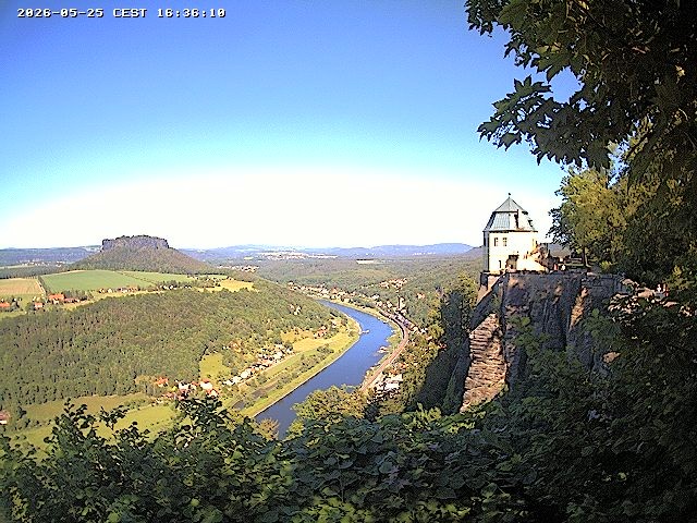 Archiv Foto Webcam Festung Königstein - Friedrichsburg