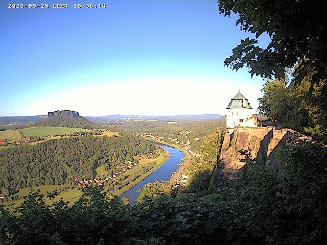 Archiv Foto Webcam Festung Königstein - Friedrichsburg