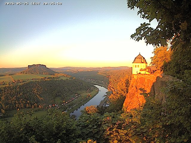 Archiv Foto Webcam Festung Königstein - Friedrichsburg