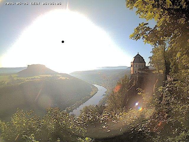 Archiv Foto Webcam Festung Königstein - Friedrichsburg