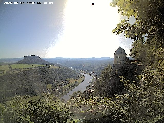 Archiv Foto Webcam Festung Königstein - Friedrichsburg