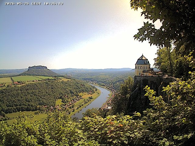 Archiv Foto Webcam Festung Königstein - Friedrichsburg