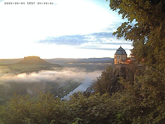 Archiv Foto Webcam Festung Königstein - Friedrichsburg