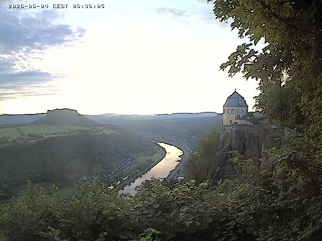 Archiv Foto Webcam Festung Königstein - Friedrichsburg