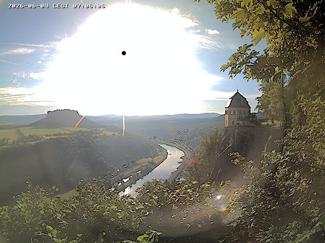 Archiv Foto Webcam Festung Königstein - Friedrichsburg