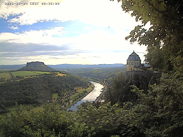 Archiv Foto Webcam Festung Königstein - Friedrichsburg
