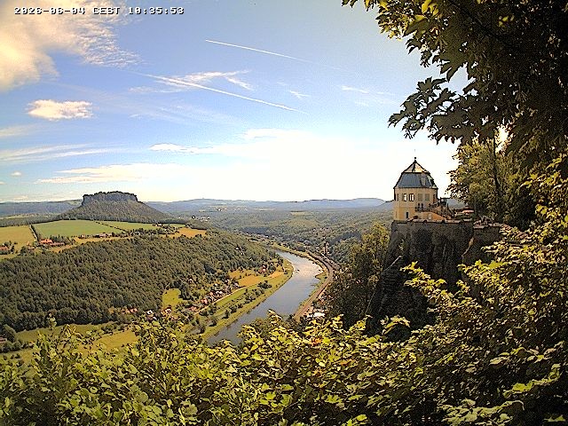 Archiv Foto Webcam Festung Königstein - Friedrichsburg