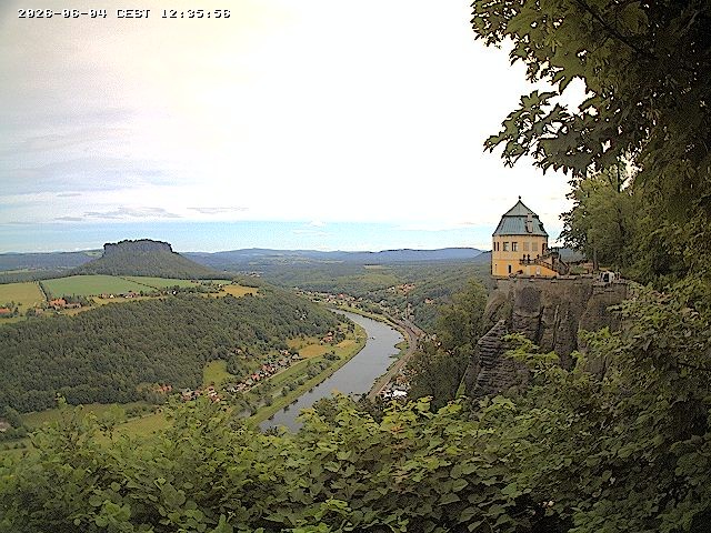 Archiv Foto Webcam Festung Königstein - Friedrichsburg