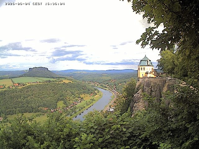 Archiv Foto Webcam Festung Königstein - Friedrichsburg