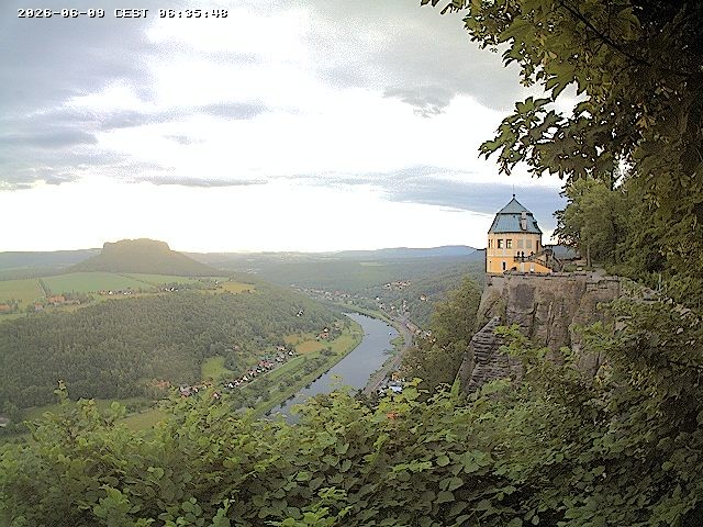 Archiv Foto Webcam Festung Königstein - Friedrichsburg