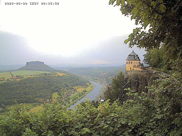 Archiv Foto Webcam Festung Königstein - Friedrichsburg