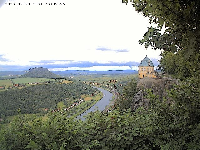 Archiv Foto Webcam Festung Königstein - Friedrichsburg