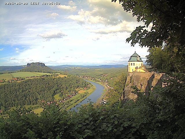 Archiv Foto Webcam Festung Königstein - Friedrichsburg