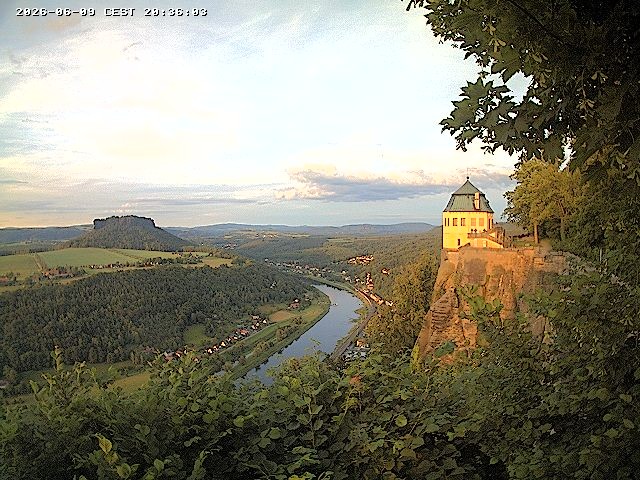 Archiv Foto Webcam Festung Königstein - Friedrichsburg