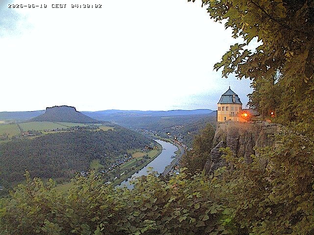 Archiv Foto Webcam Festung Königstein - Friedrichsburg