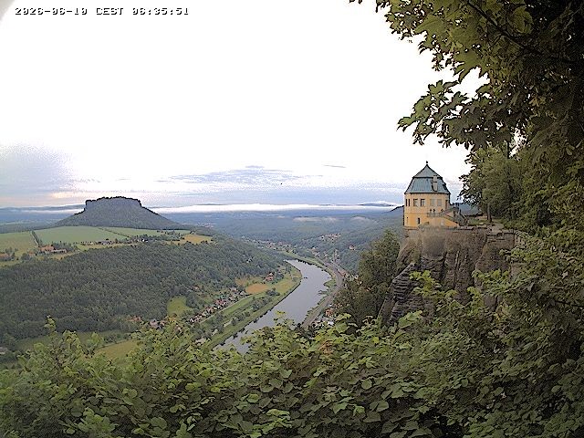 Archiv Foto Webcam Festung Königstein - Friedrichsburg