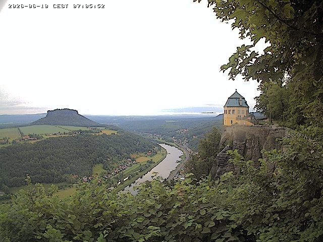 Archiv Foto Webcam Festung Königstein - Friedrichsburg
