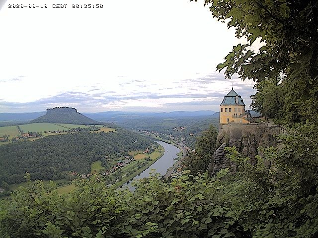 Archiv Foto Webcam Festung Königstein - Friedrichsburg