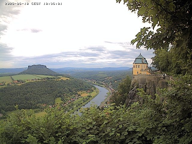 Archiv Foto Webcam Festung Königstein - Friedrichsburg