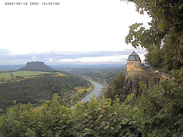 Archiv Foto Webcam Festung Königstein - Friedrichsburg