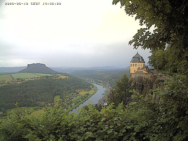 Archiv Foto Webcam Festung Königstein - Friedrichsburg