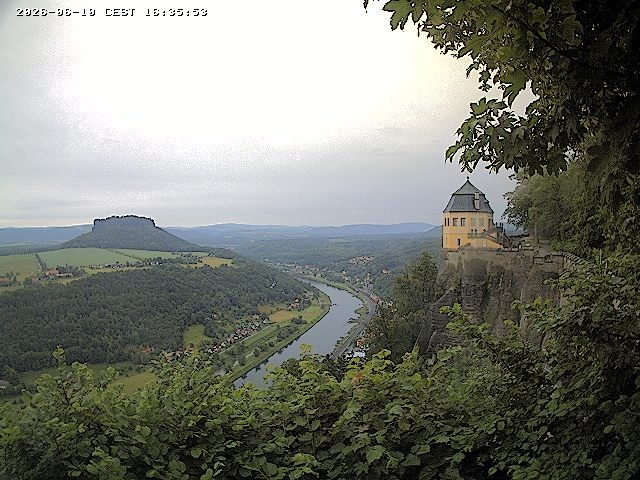 Archiv Foto Webcam Festung Königstein - Friedrichsburg