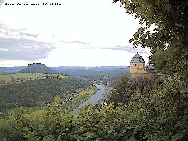Archiv Foto Webcam Festung Königstein - Friedrichsburg