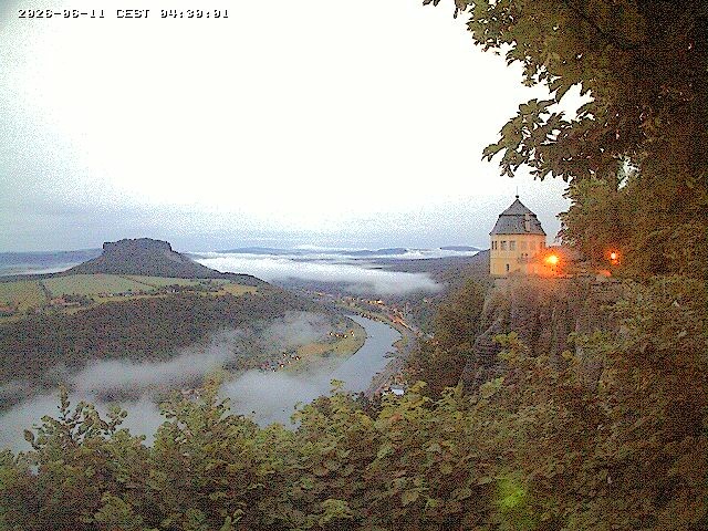 Archiv Foto Webcam Festung Königstein - Friedrichsburg