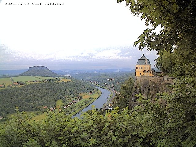 Archiv Foto Webcam Festung Königstein - Friedrichsburg