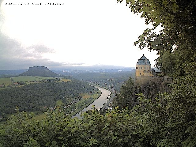 Archiv Foto Webcam Festung Königstein - Friedrichsburg