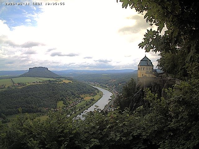 Archiv Foto Webcam Festung Königstein - Friedrichsburg