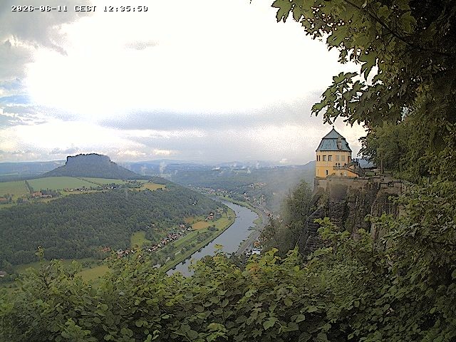 Archiv Foto Webcam Festung Königstein - Friedrichsburg
