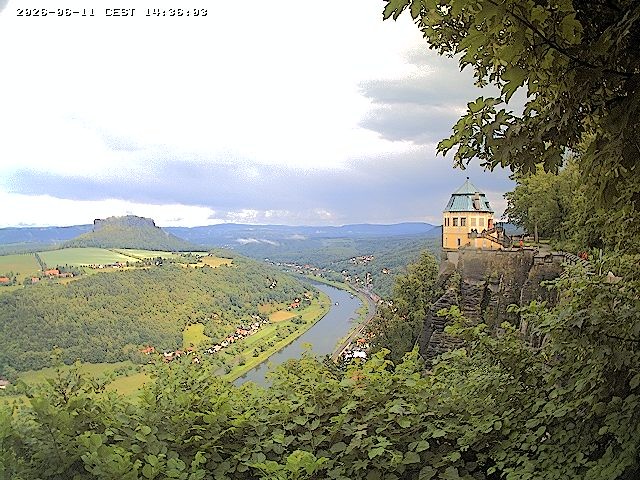 Archiv Foto Webcam Festung Königstein - Friedrichsburg
