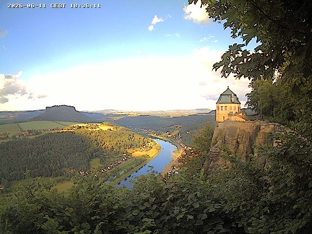 Archiv Foto Webcam Festung Königstein - Friedrichsburg