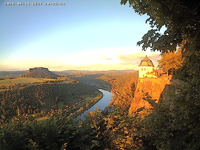 Archiv Foto Webcam Festung Königstein - Friedrichsburg