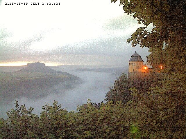Archiv Foto Webcam Festung Königstein - Friedrichsburg