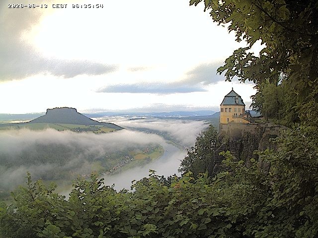 Archiv Foto Webcam Festung Königstein - Friedrichsburg
