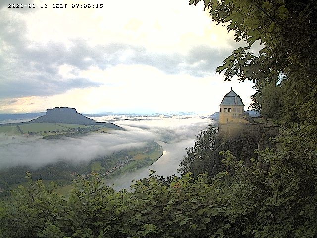 Archiv Foto Webcam Festung Königstein - Friedrichsburg